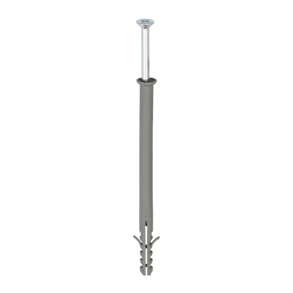 Nylon Frame Fixings - PZ - Zinc - 8.0 x 80 - TIMbag of 50