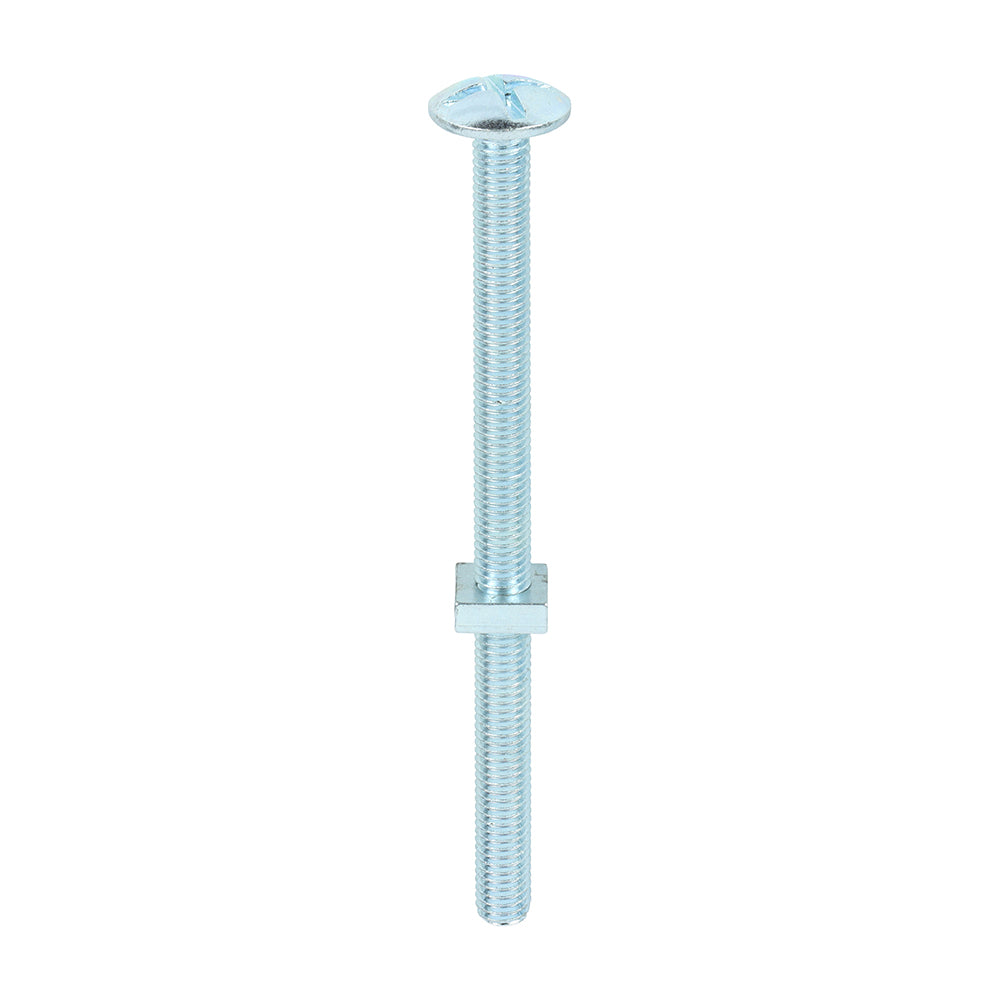 Roofing Bolts with Square Nuts - Zinc - M8 x 120 - Box of 50