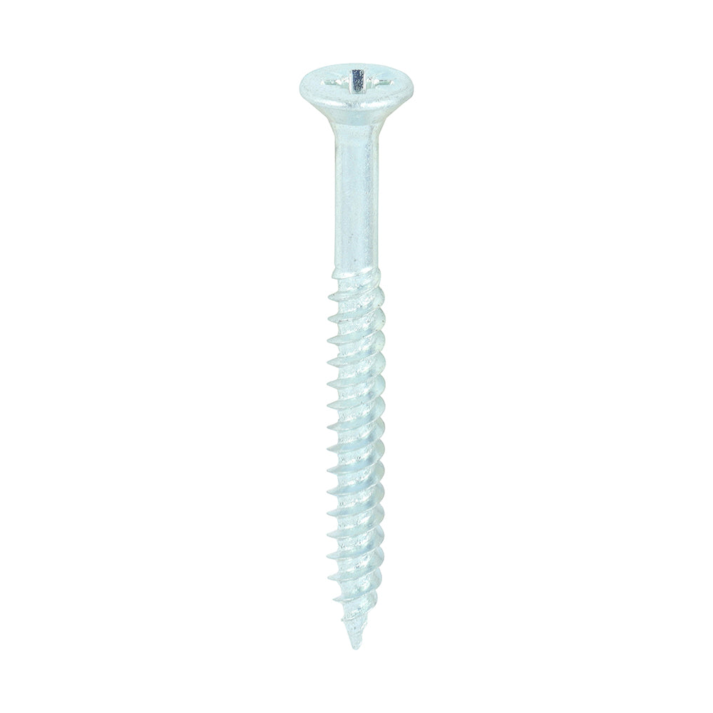 Twin-Threaded Woodscrews - PZ - Double Countersunk - Zinc - 8 x 1 3/4 - Box of 200