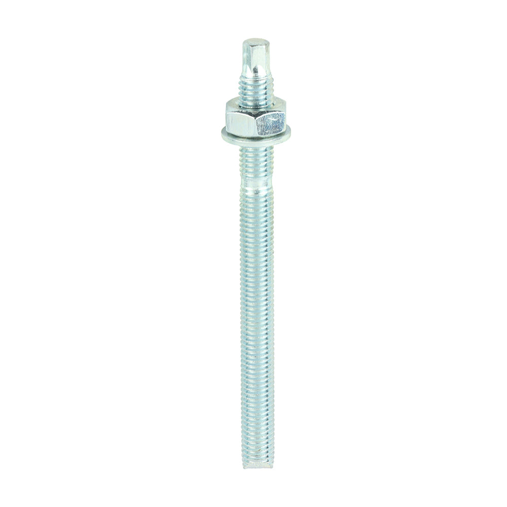 Chemical Anchor Threaded Studs, Nuts & Washers - Zinc - M10 x 130 - Box of 10