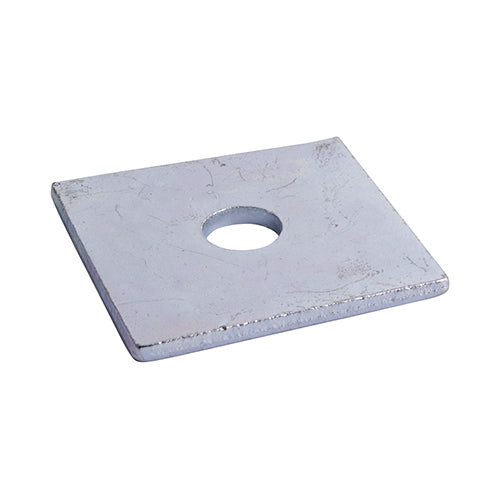 Square Plate Washers - Zinc - M10 x 50 x 50 x 3 - TIMbag of 30