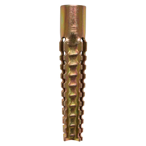 Metal Expansion Plugs - Yellow - 10.0 x 60 - Box of 50