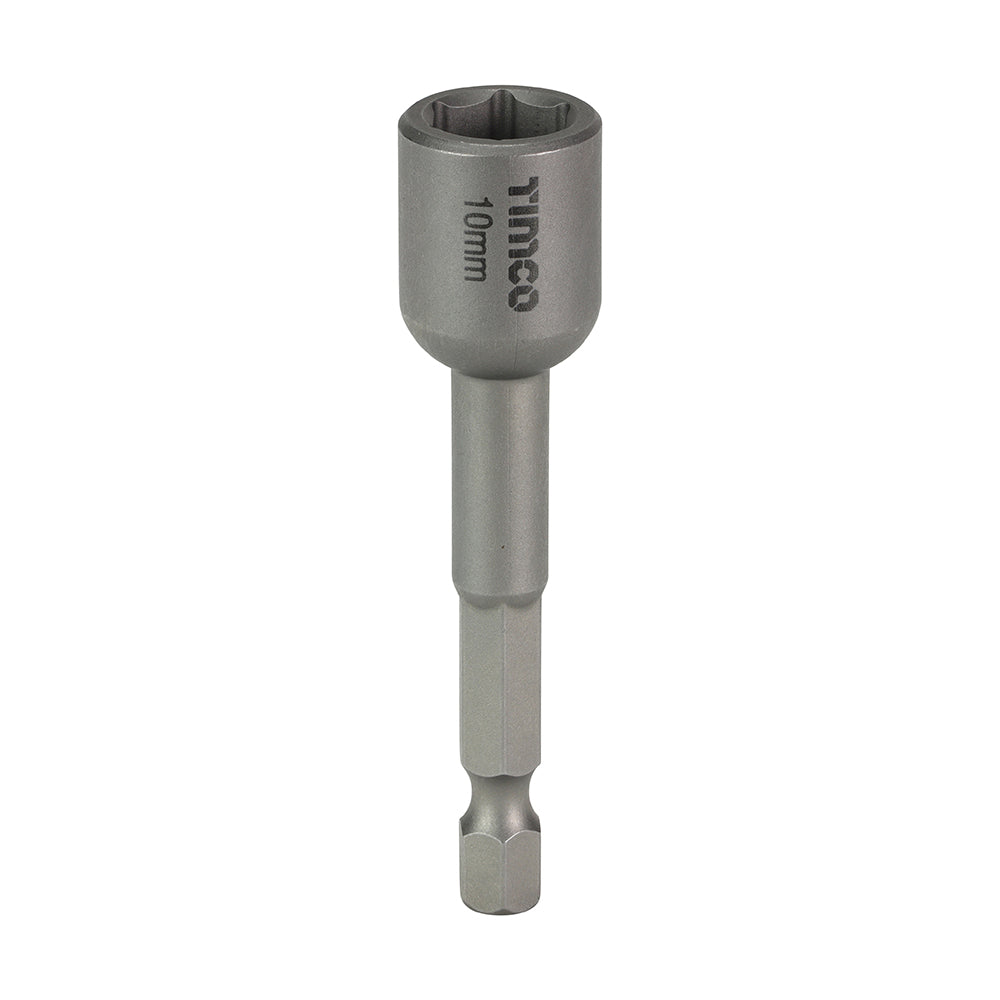 Magnetic Socket Driver Bits - Hex - 10 x 65 - Small Jar of 15