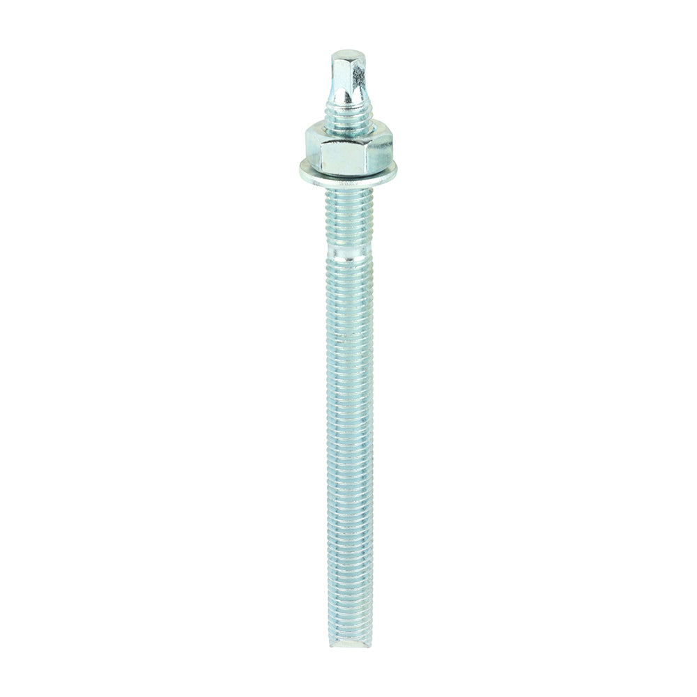 Chemical Anchor Threaded Studs, Nuts & Washers - Zinc - M12 x 160 - Box of 10