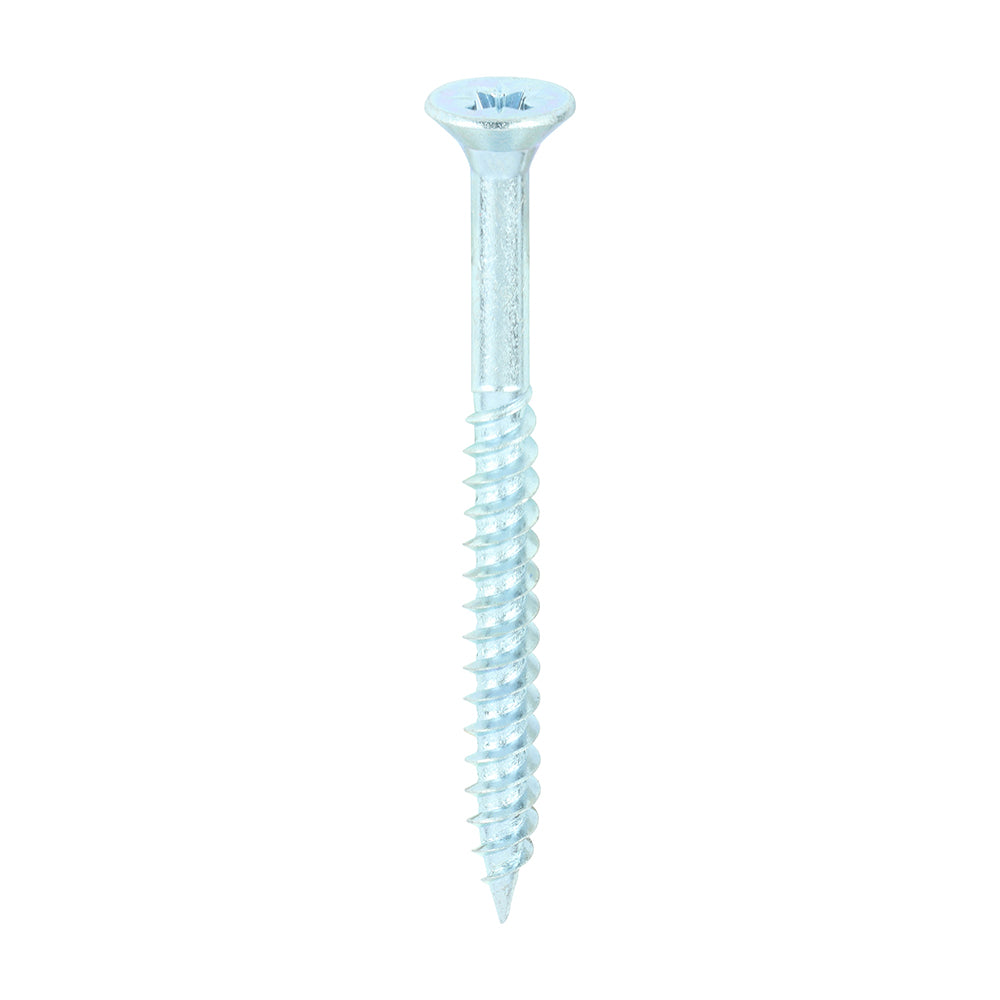Twin-Threaded Woodscrews - PZ - Double Countersunk - Zinc - 12 x 2 1/2 - Box of 200