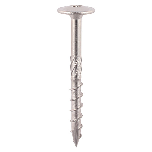 Timber Frame Construction & Landscaping Screws - Wafer - A2 Stainless Steel - 8.0 x 125 - Tube of 20