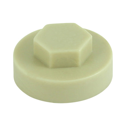 Hex Head Cover Caps - Mushroom - 16mm - Bag of 1000