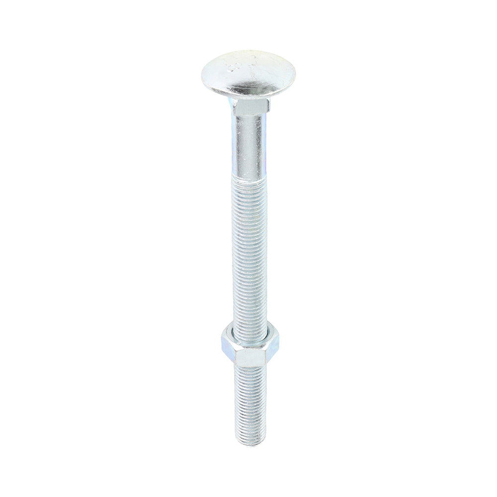 Carriage Bolts & Hex Nuts - Zinc - M16 x 200 - Box of 5