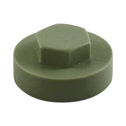 Hex Head Cover Caps - Svelte Grey - 19mm - Bag of 1000