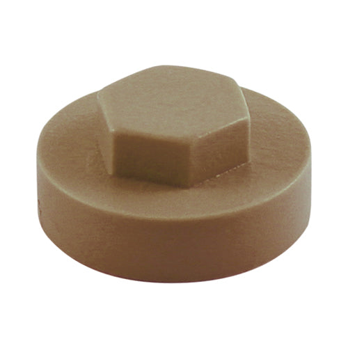 Hex Head Cover Caps - Merlin Grey - 19mm - Bag of 1000