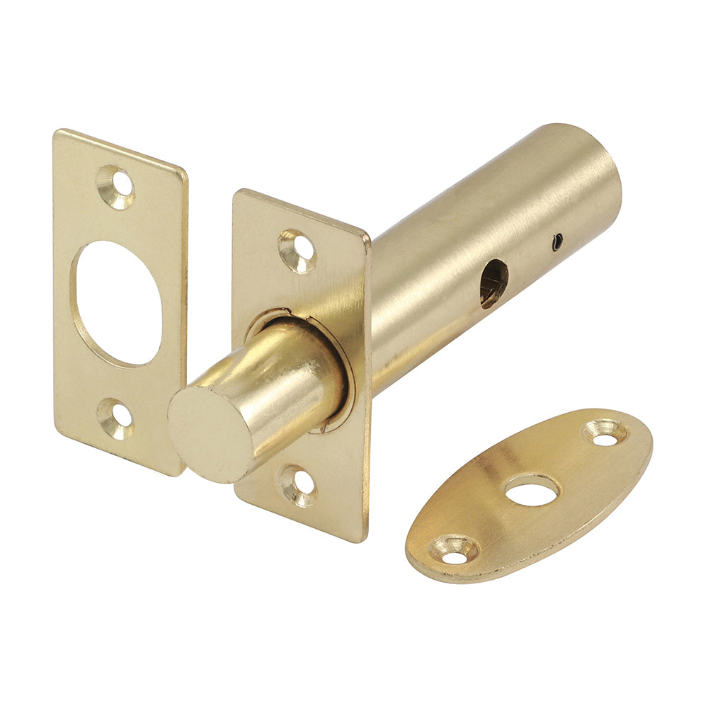 Door Rack Bolts - Electro Brass - 60mm - TIMpac of 2