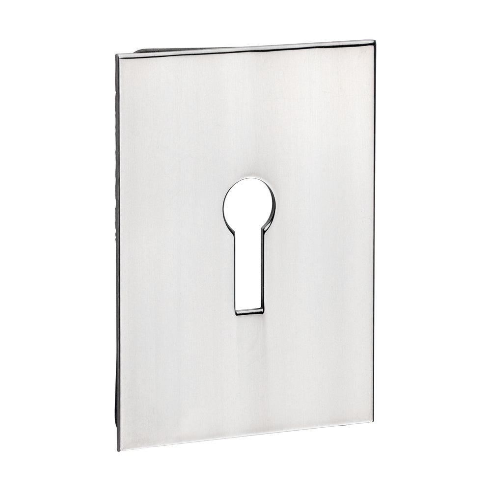Lock Profile Self-Adhesive Escutcheon - Oblong - Polished Stainless Steel - 65 x 47 - Bag of 1