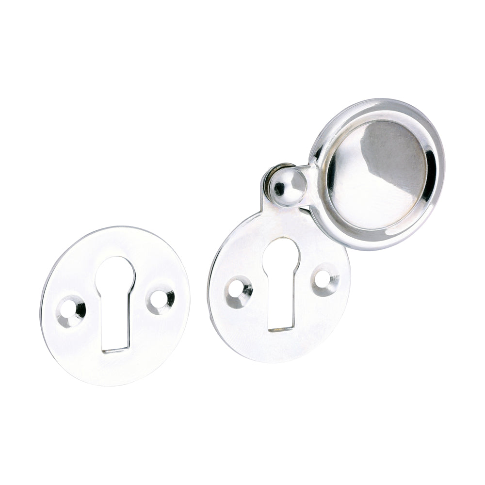 Pair of Traditional Pattern Escutcheon - Polished Chrome - 32mm - Bag of 1
