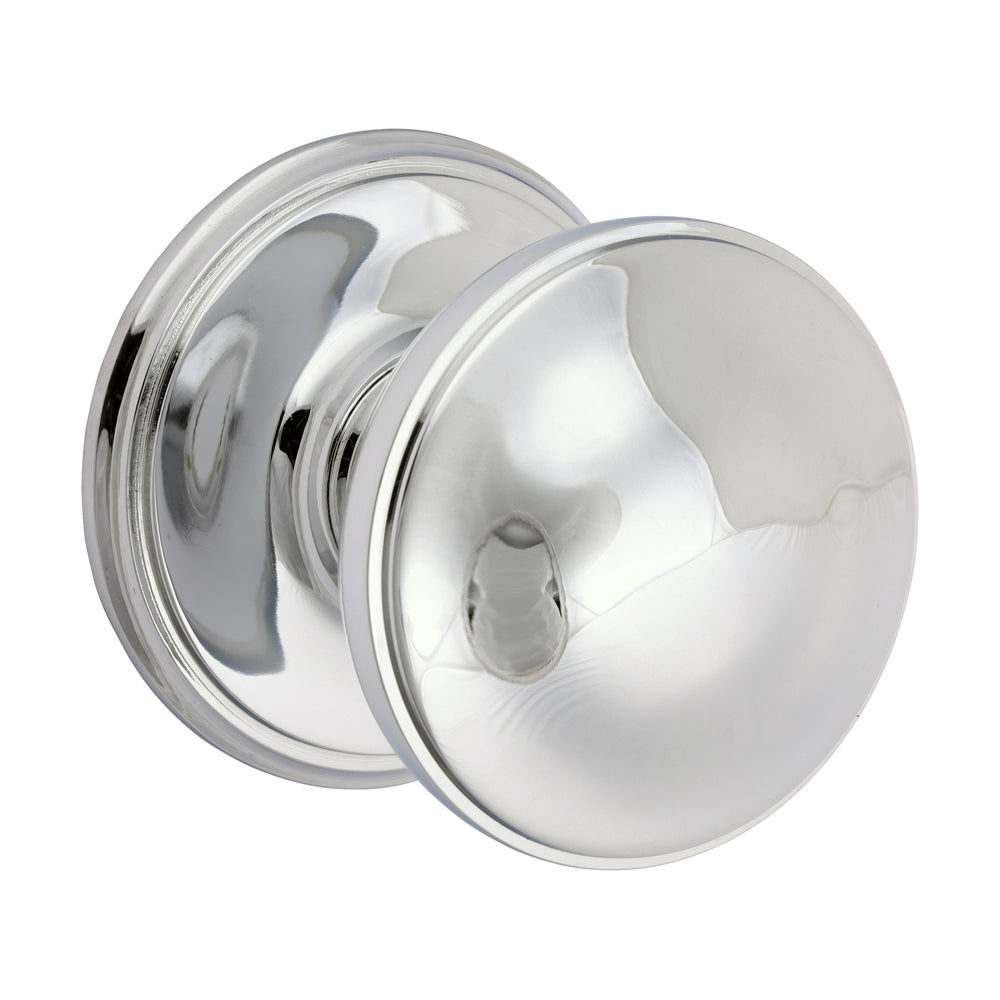 Centre Door Knob - Polished Chrome - 66mm - Box of 1