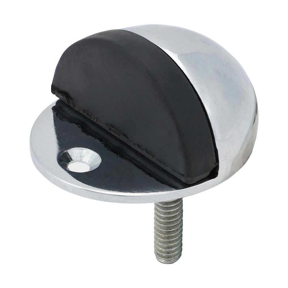 Oval Door Stop - Polished Chrome - 47mm - Bag of 1