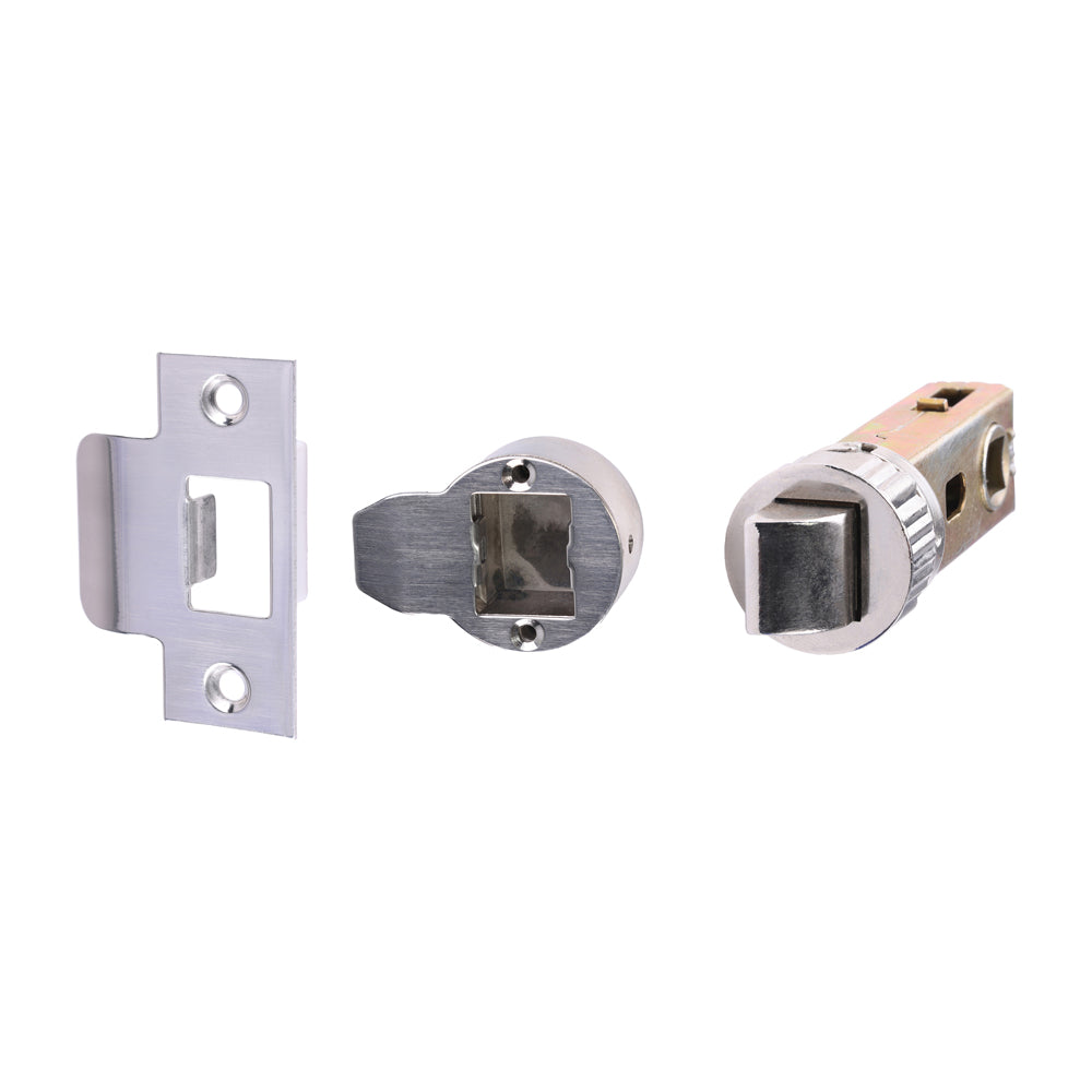Quick Fit Round Tubular Latch - Nickel - 64 case / 45 backset - TIMpac of 1