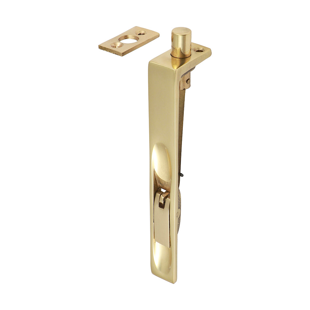 Lever Action Flush Bolt - Polished Brass - 150 x 19mm - TIMpac of 1