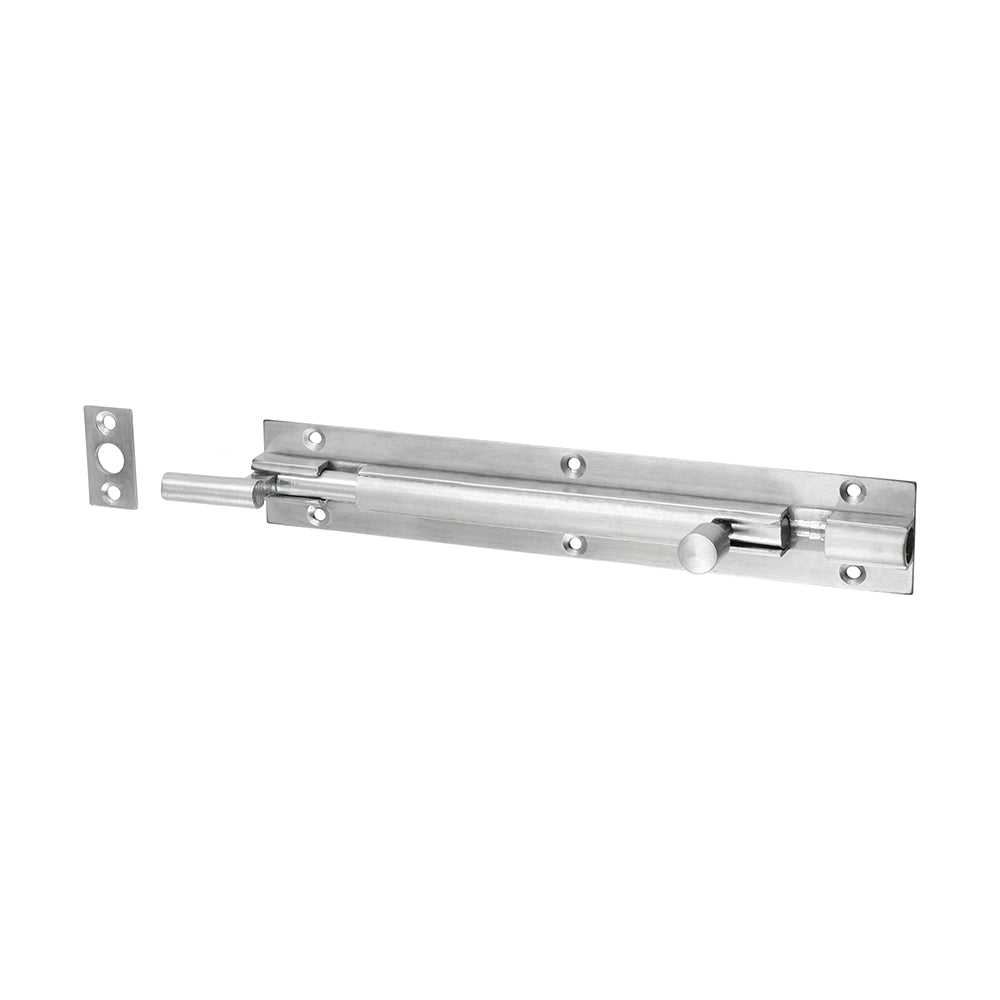 Necked Barrel Bolt - Satin Chrome - 150 x 25mm - Bag of 1