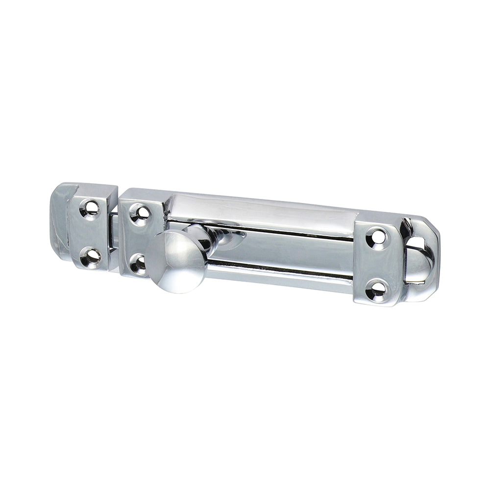 Contract Flat Section Bolt - Polished Chrome - 110 x 25mm - Bag of 1