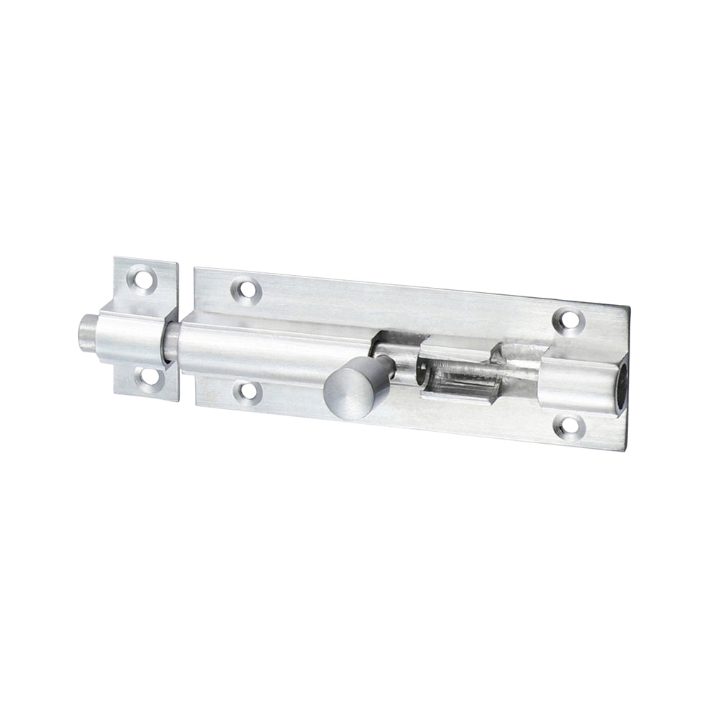 Straight Barrel Bolt - Satin Chrome - 75 x 25mm - Bag of 1