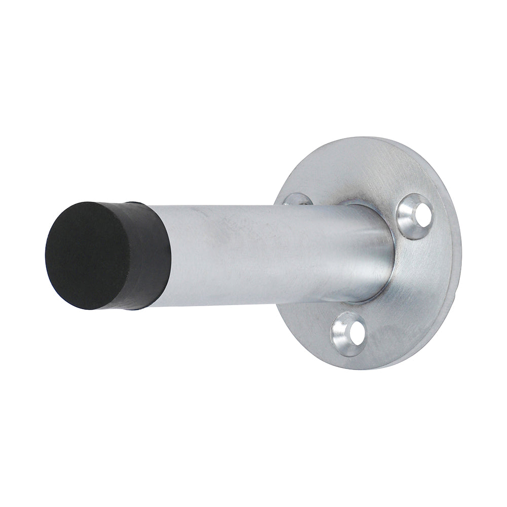 Projection Door Stop - Satin Chrome - 70mm - Bag of 1