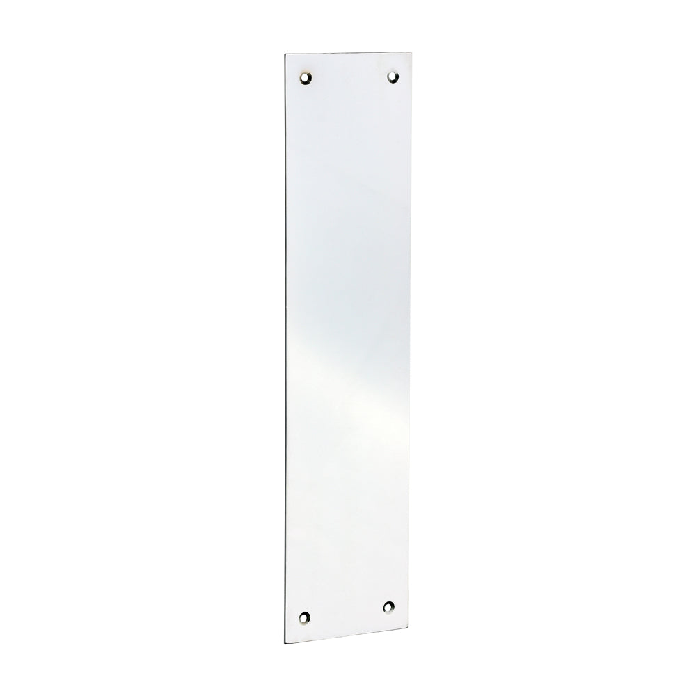 Finger Plate - Polished Chrome - 305 x 76 - Bag of 1