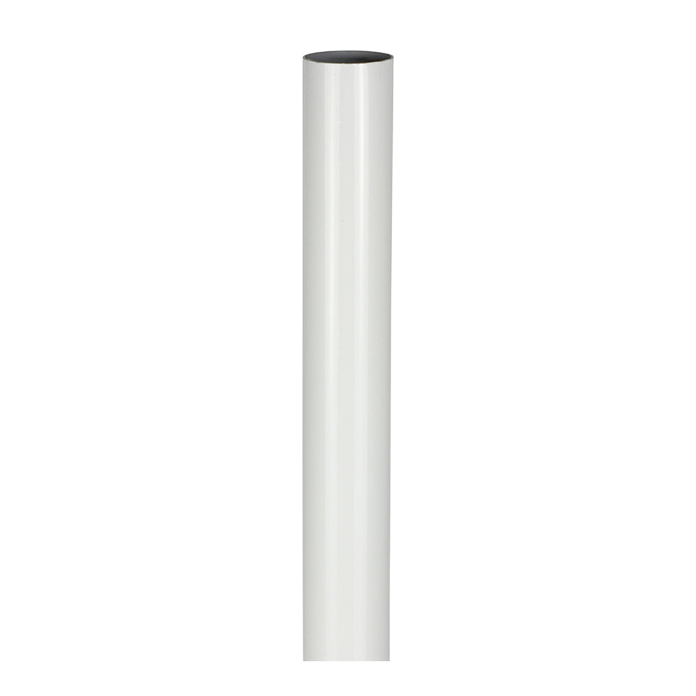Wardrobe Rail - Round - White - 25 x 1219 - Unit of 1