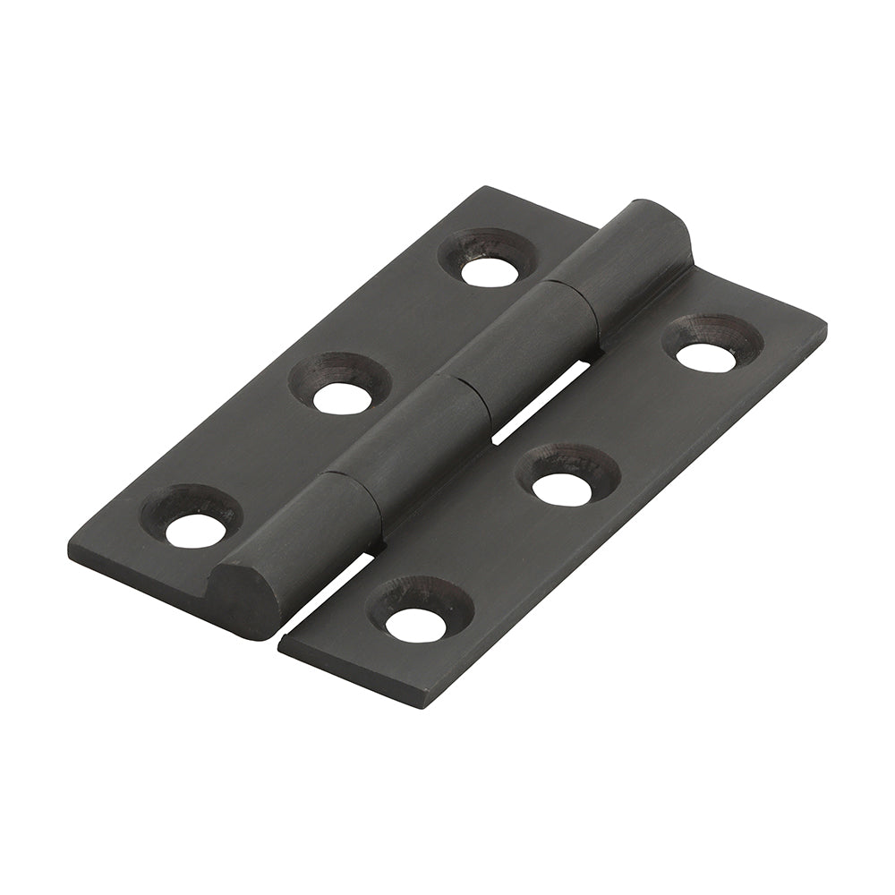 Solid Drawn Hinge - Solid Brass - Bronze - 50 x 28 - Bag of 1