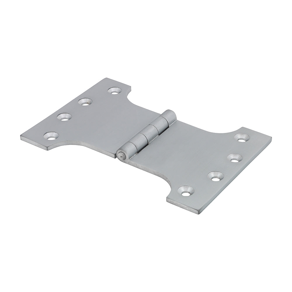 Parliament Hinge (488) - Solid Brass - Satin Chrome - 102 x 150 - Box of 1