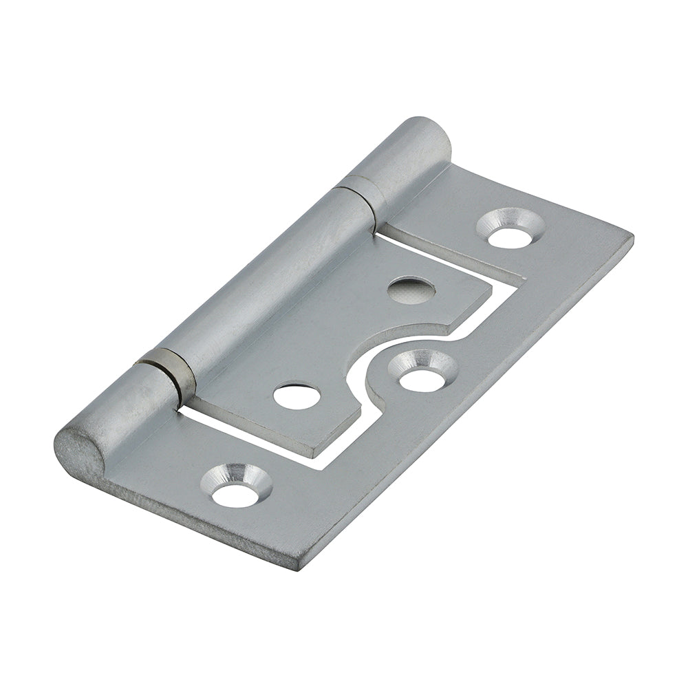 Plain Bearing Flush Hinge - Solid Brass - Satin Chrome - 60 x 41 - Bag of 1