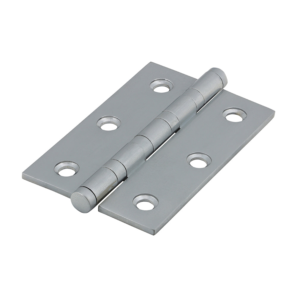 Performance Ball Race Hinge - Solid Brass - Satin Chrome - 76 x 50 - Box of 1
