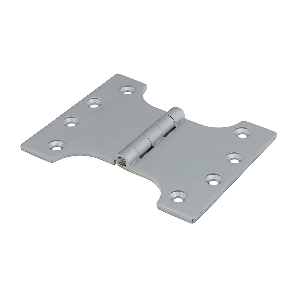 Parliament Hinge (488) - Solid Brass - Satin Chrome - 102 x 125 - Box of 1