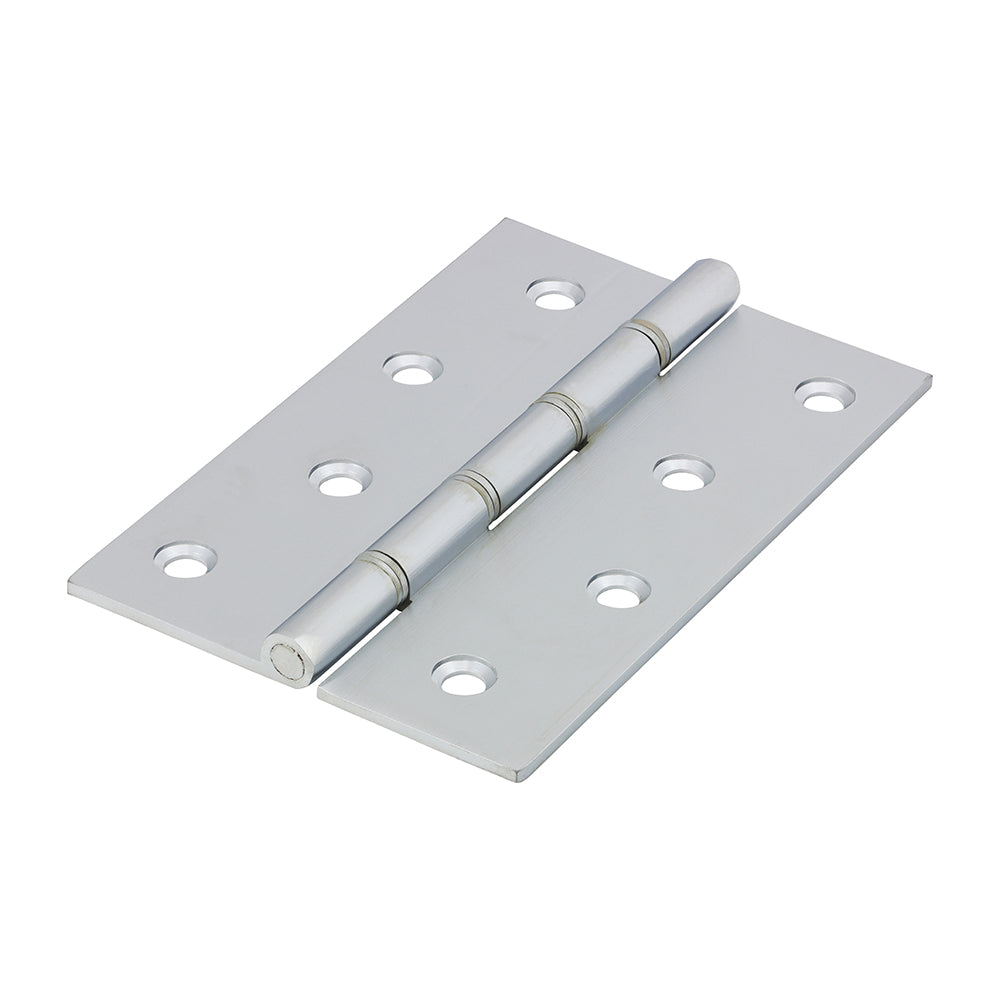 Double Steel Washered Butt Hinge - Solid Brass - Satin Chrome - 102 x 67 - Bag of 1