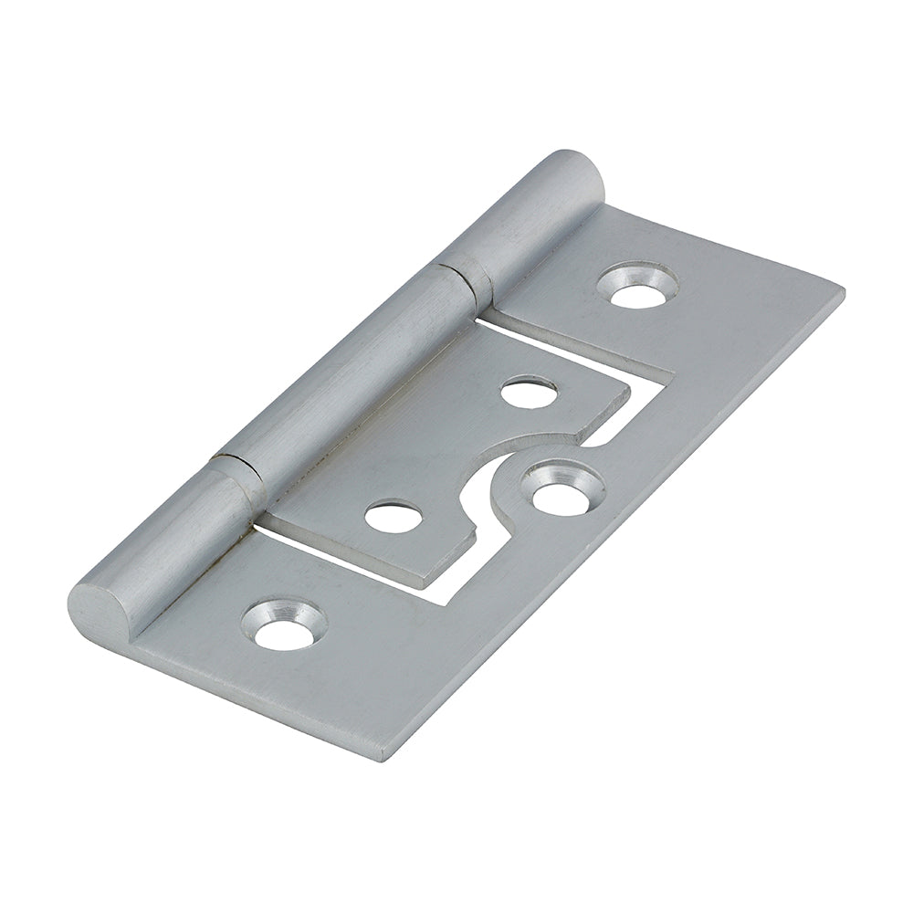 Plain Bearing Flush Hinge - Solid Brass - Satin Chrome - 75 x 50 - Bag of 1