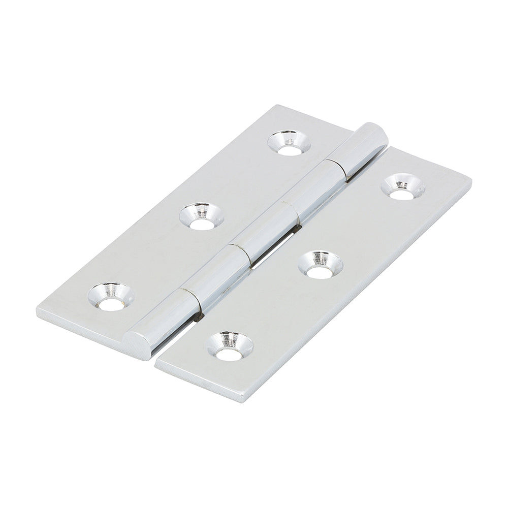 Solid Drawn Hinge - Solid Brass - Polished Chrome - 64 x 35 - Bag of 1