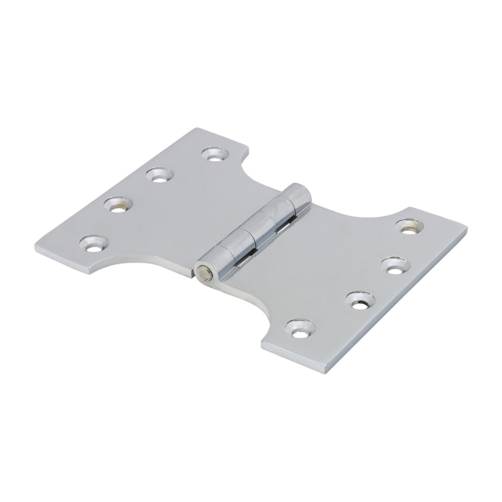 Parliament Hinge (488) - Solid Brass - Polished Chrome - 102 x 125 - Box of 1