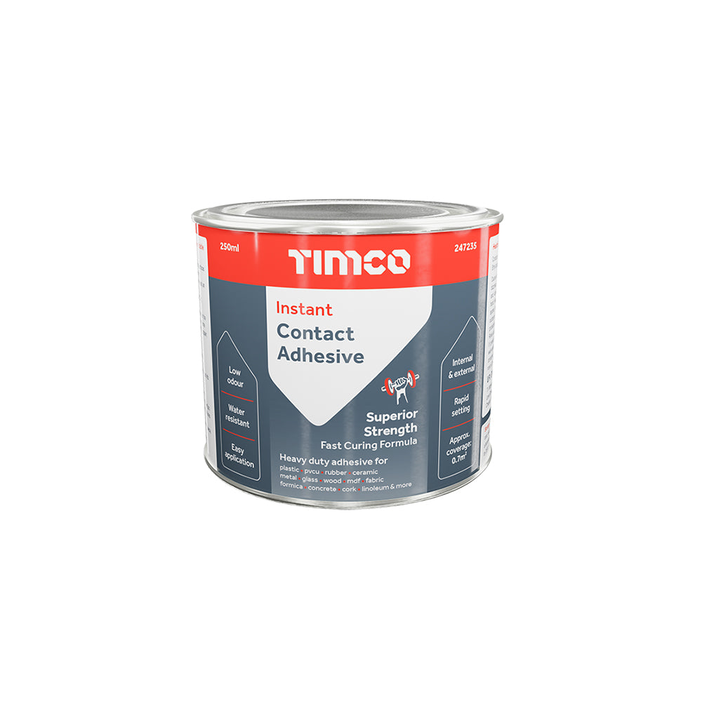 Instant Contact Adhesive - Liquid - 250ml - Tin of 1