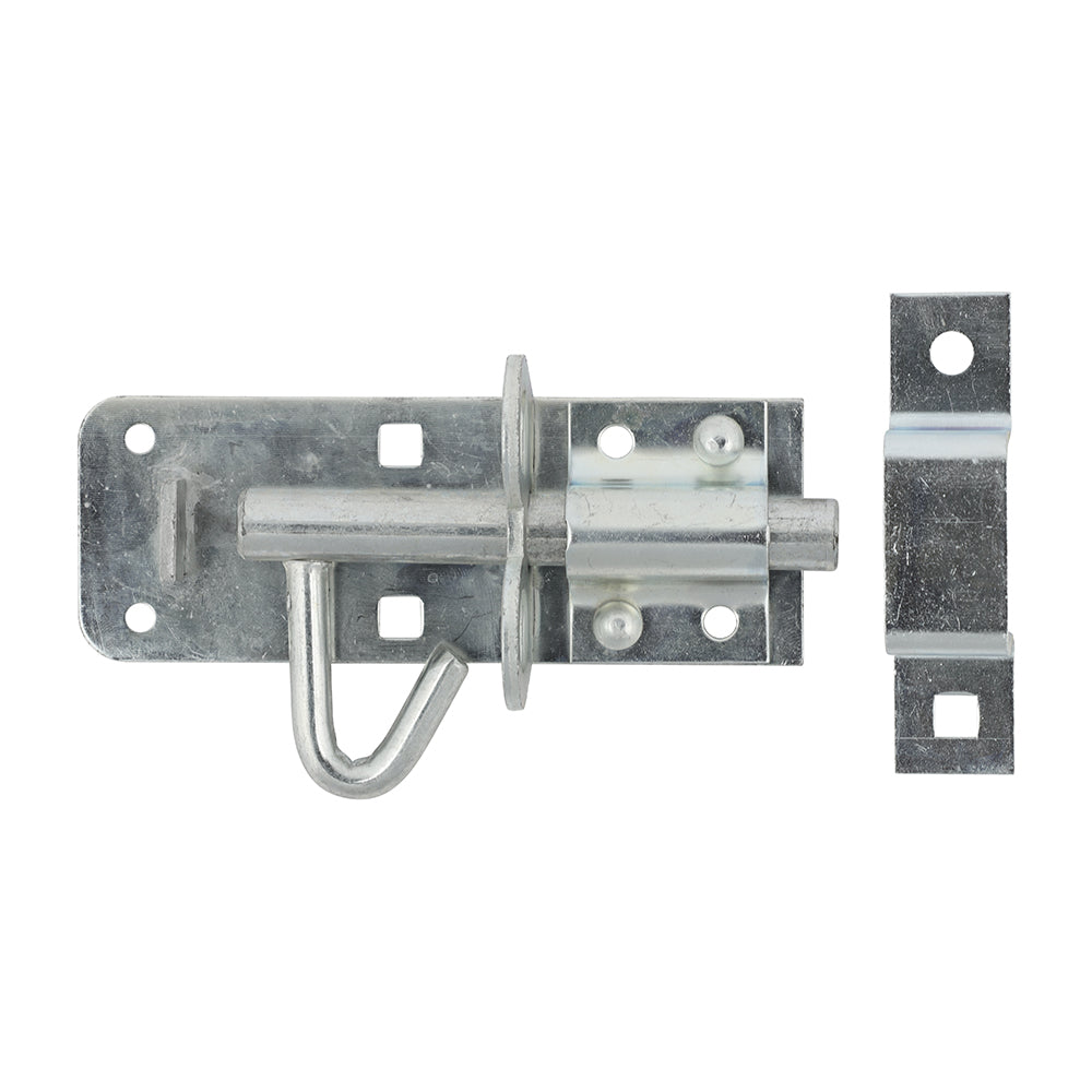 Brenton Padbolt Elongated Keep - Zinc - 4" - Bag of 1