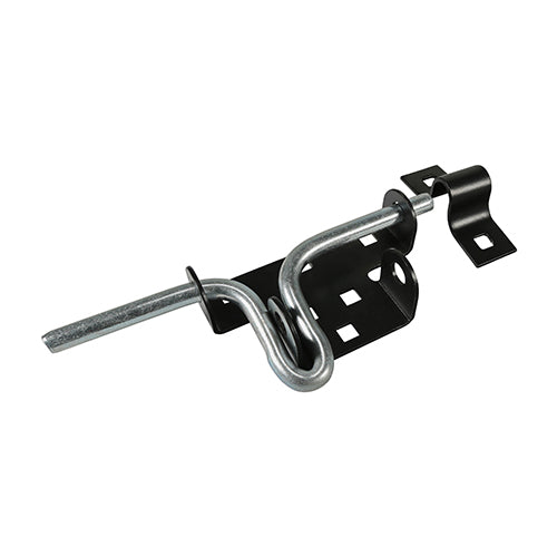 Slide Action Padbolt - Black - 7 5/16" - Plain Bag of 1
