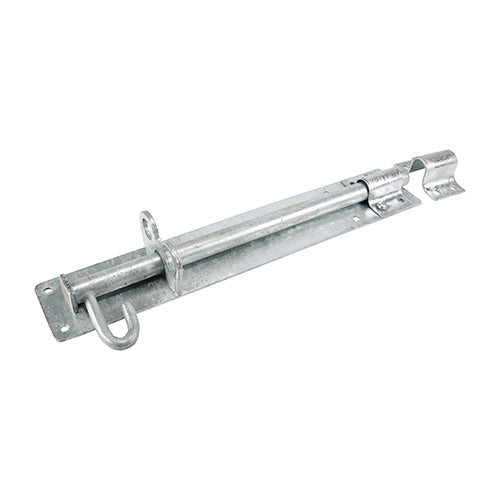 Heavy Brenton Padbolt - Hot Dipped Galvanised - 12" - Plain Bag of 1