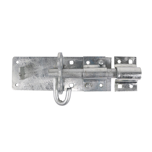Heavy Brenton Padbolt - Hot Dipped Galvanised - 6" - Plain Bag of 1