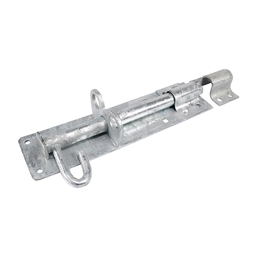 Heavy Brenton Padbolt - Hot Dipped Galvanised - 10" - Plain Bag of 1