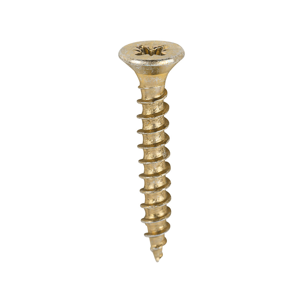 Classic Multi-Purpose Screws - PZ - Double Countersunk - Yellow - 3.0 x 20 - Box of 200