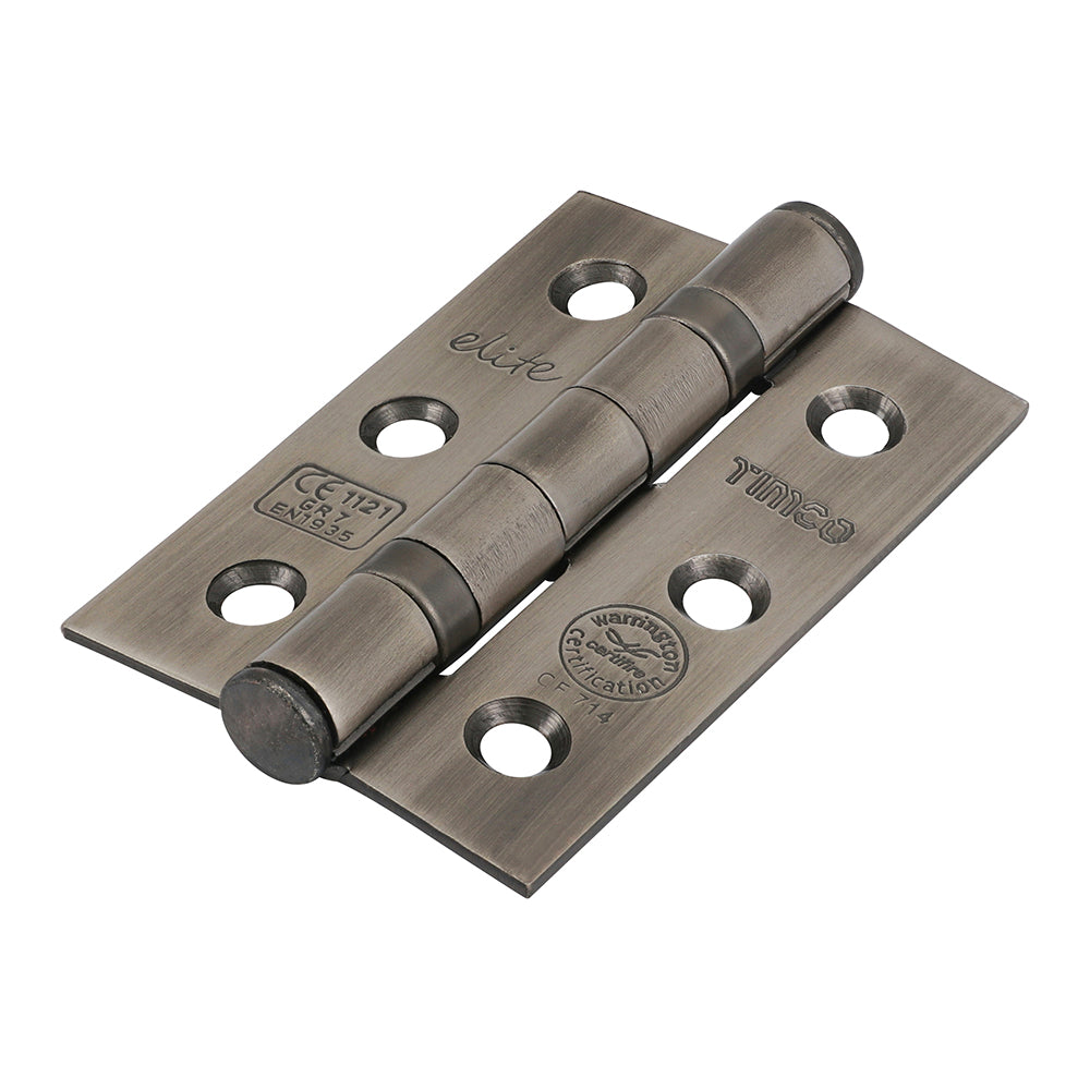 Grade 7 Fire Door Hinges - Antique Brass - 76 x 50 x 2.0 - Box of 1