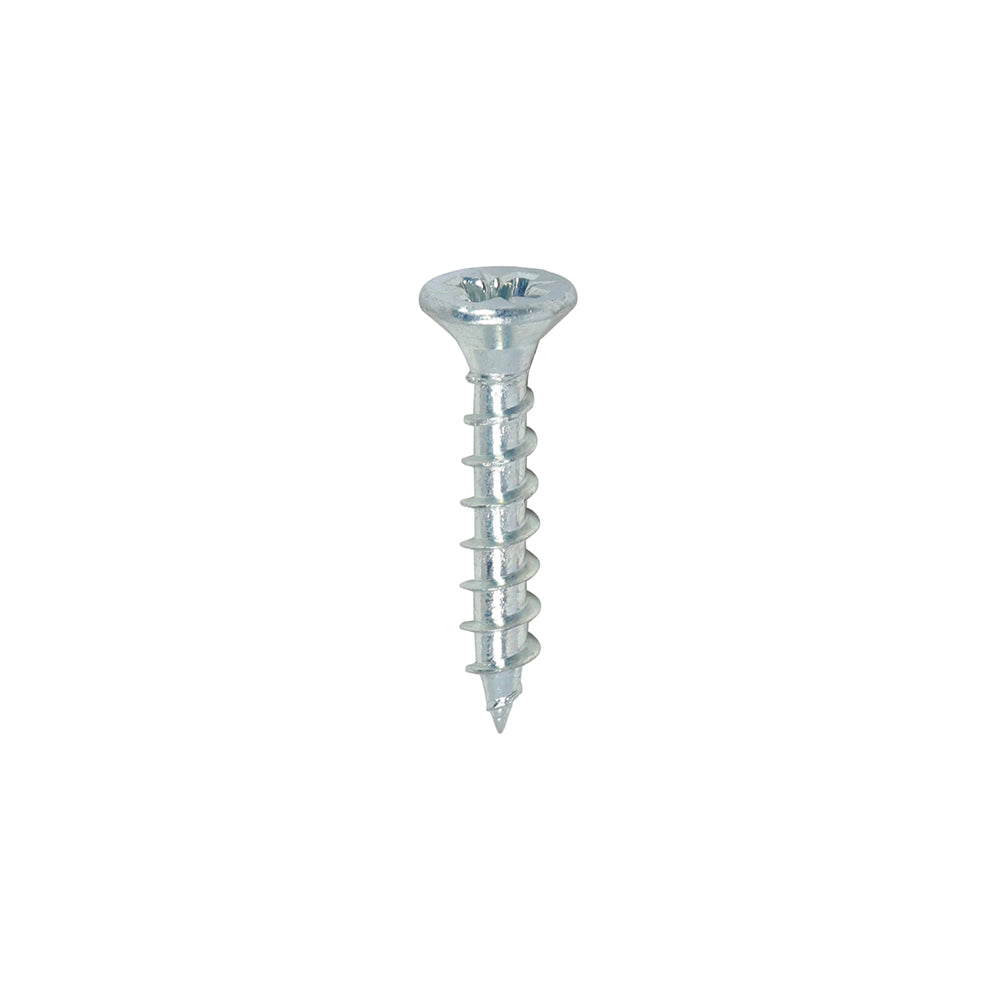 Solo Chipboard & Woodscrews - PZ - Double Countersunk - Zinc - 3.5 x 20 - Box of 200