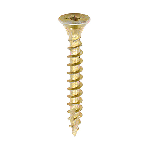 C2 Strong-Fix - PZ - Double Countersunk - Twin-Cut - Yellow - 3.5 x 30 - Tub of 1800