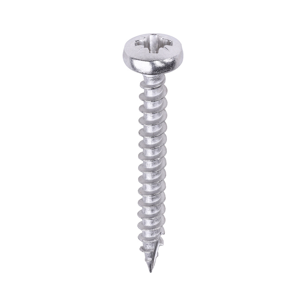 Classic Multi-Purpose Screws - PZ - Pan Head - A2 Stainless Steel - 3.5 x 30 - Box of 200