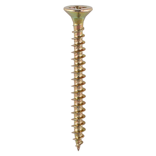 Solo Chipboard & Woodscrews - PZ - Double Countersunk - Yellow - 3.5 x 50 - Box of 200