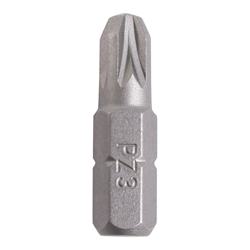 S2 Driver Bits - PZ - No.3 x 25 - Dispensing Jar of 500