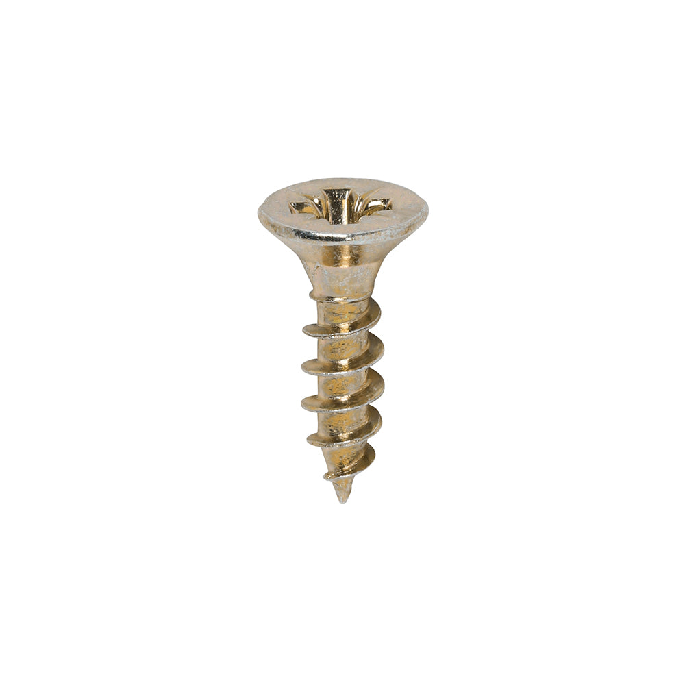 Classic Multi-Purpose Screws - PZ - Double Countersunk - Yellow - 4.0 x 16 - Box of 200